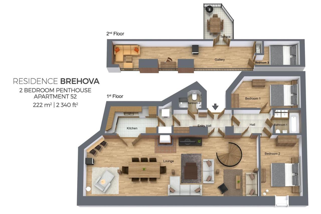 Residence Brehova Прага Номер фото